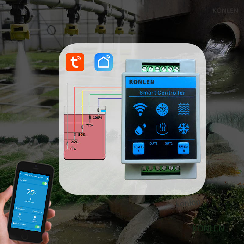 KONLEN Tuya Sensor de nivel de - Water Alarm Sensor reseña y precio