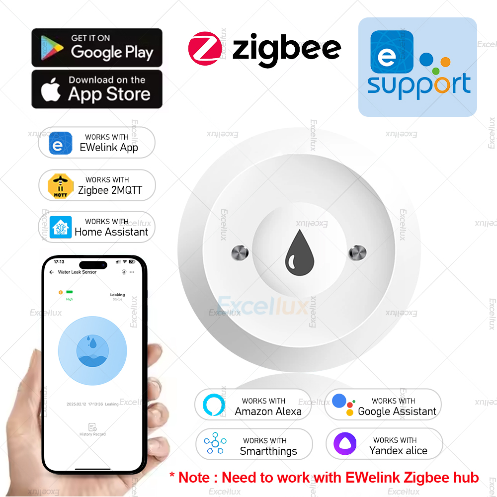 Ewelink Zigbee 3,0 Sensor de a - Water Alarm Sensor reseña y precio