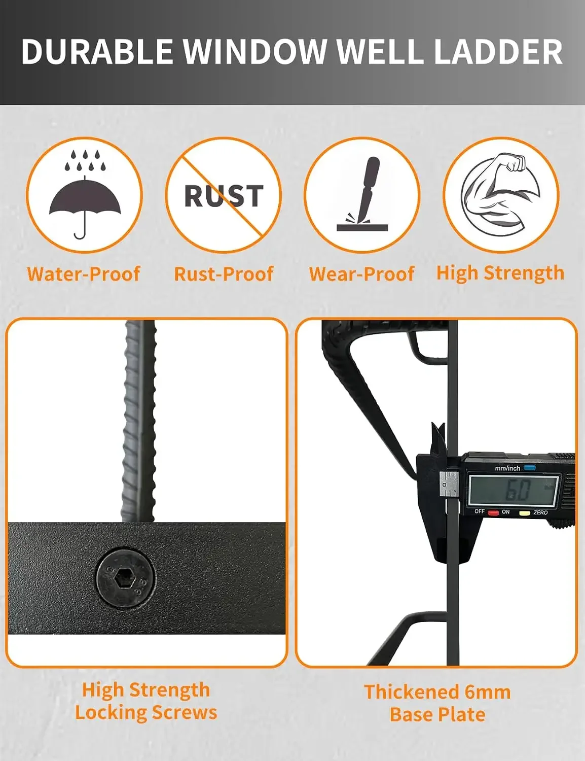 Escalera de 5 peldaños para po - Fire Escape Ladder reseña y precio