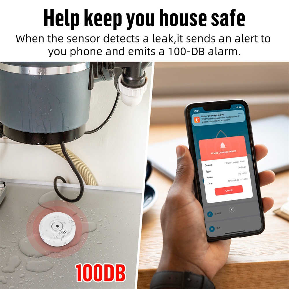 Fuers-Detector de fugas de agu - Water Alarm Sensor reseña y precio
