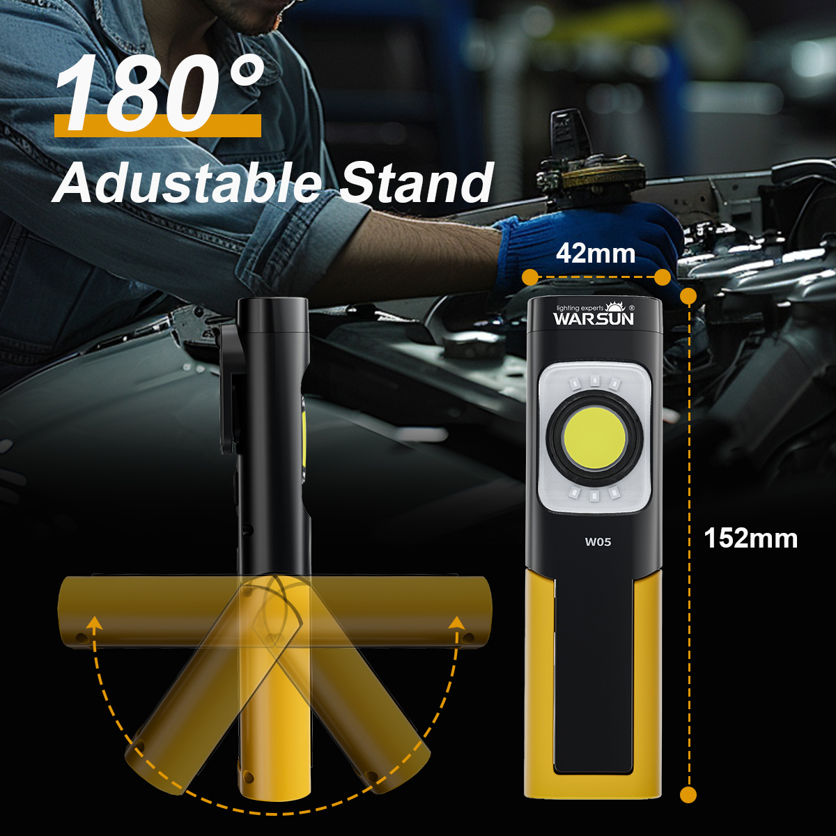 Linterna de Trabajo LED WARSUN - Power Outage Light reseña y precio